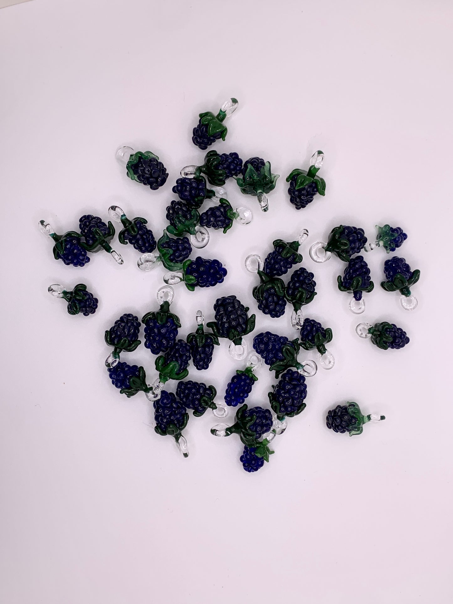 Blackberry cluster earrings, made with real silver