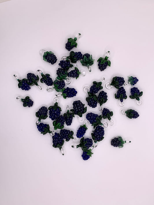 Blackberry cluster earrings, made with real silver