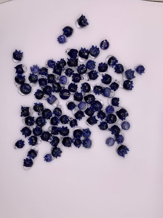 Blueberry cluster earrings, made with real silver